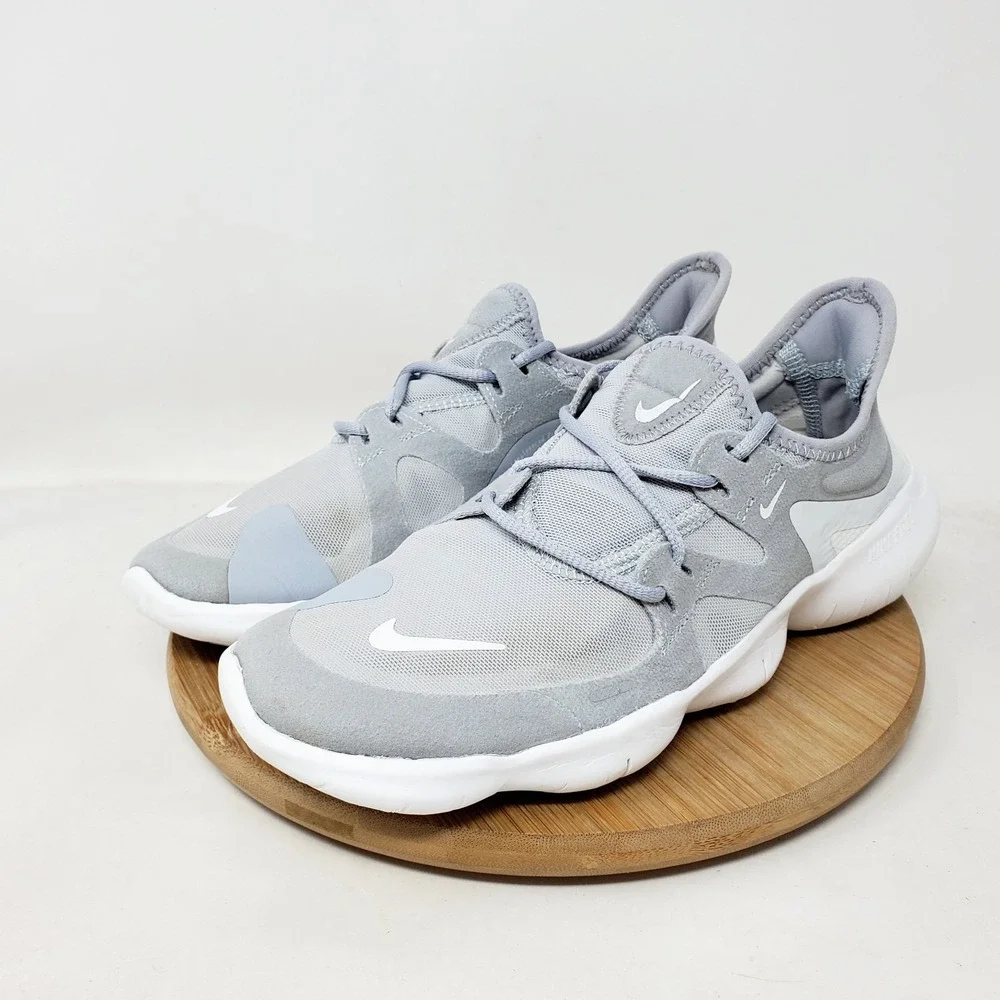 Nike Free RN 5.0 Shoes Womens 7 Wolf Grey Lightweight Barefoot Sneaker